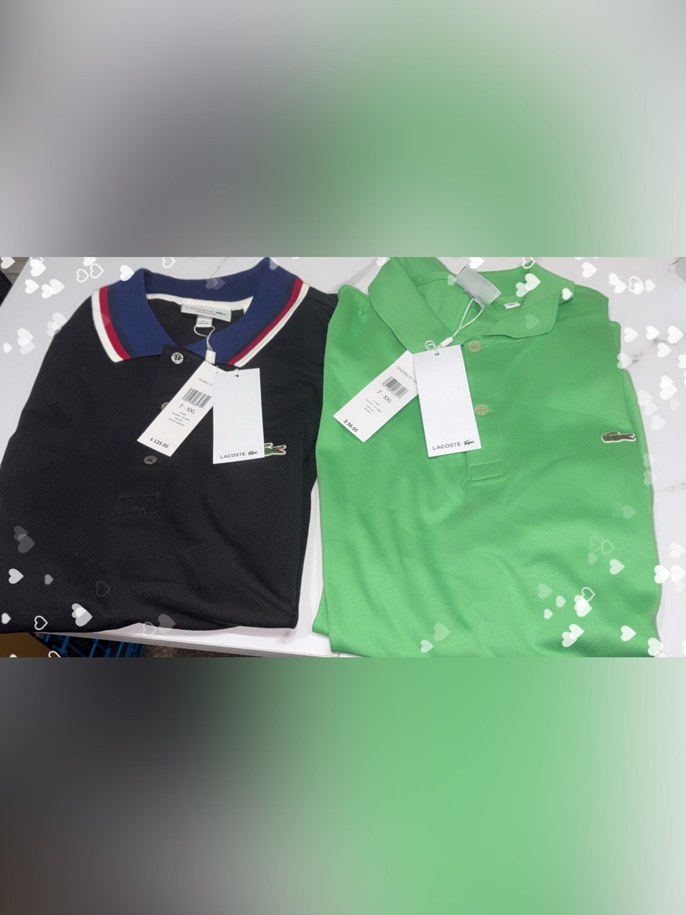 Lacoste polo shirts regular fit NWT 2x